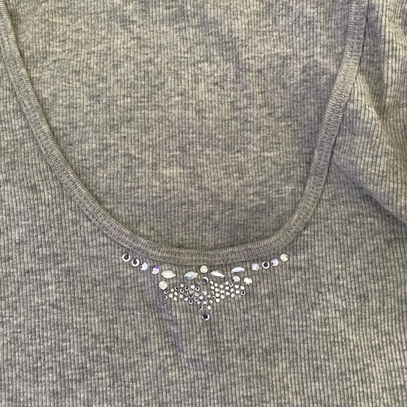 Price Firm!! Sparkly Express Ribbed Racerback - Picture 2 of 3